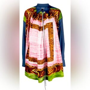 Vivienne Westwood Square Frame Pleated Shirt Made in Italy Size 10